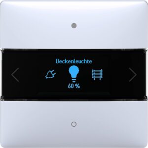 Theben 4969238 iON 108 KNX Raumkontroller mit integriertem Temperaturregler I Sichere Kommunikation durch KNX Data Secure I App Steuerung Bluetooth