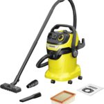 Kärcher Nass-/Trockensauger WD 5 P V-25/5/22, inkl. Steckdose, Flachfaltenfilter, patentierter Filterbox, Filterreinigung, Vliesfilterbeutel, 1.100 W, Kunststoffbehälter: 25 l, Saugschlauch: 2,2 m