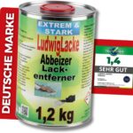 LudwigLacke Der Originale Abbeizer Lackentferner 1,2 kg, für Holz und Metall – Kraftvoller Farbentferner für professionelle Ergebnisse für Metal und Holz