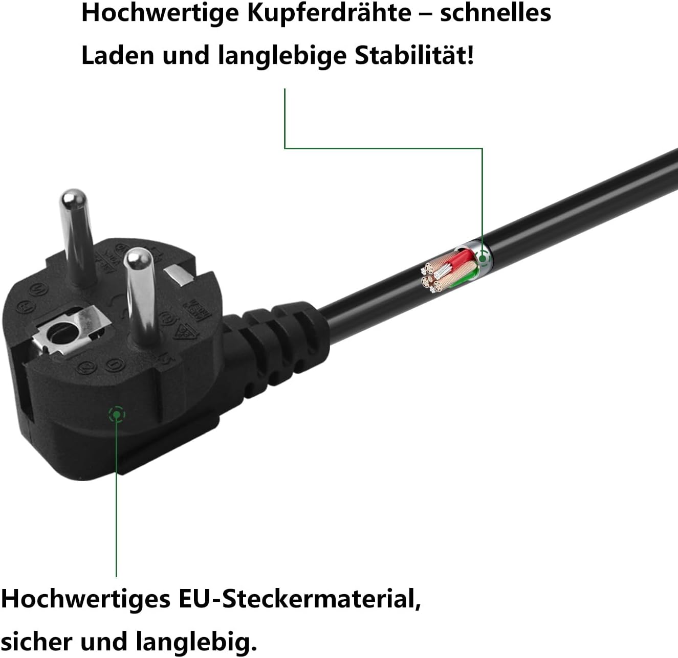Netzteil Ladegerät kompatibel mit Husqvarna Automower 320, 320 Nera, 410XE Nera, 310E Nera, 420, 28V Roboter-Rasenmäher Akku-Ladegerät, Schwarz wasserfest – Bild 5