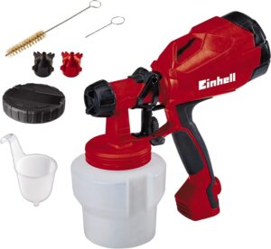 Einhell elektrisches Farbsprühsystem TC-SY 500 P (500 W, für kleine und mittelgroße Arbeitsflächen für Lacke und Lasuren, Farbmengenregulierung)
