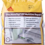 SIKA – Universalmörtel – Sika MonoTop 112 MultiUse Repair Grau – ideal für Betonreparatur – für Außenanwendungen – einfache Verarbeitung – 5 kg