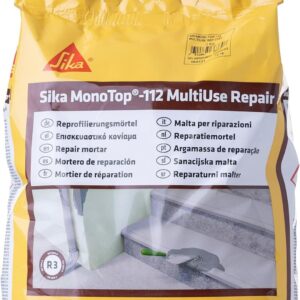 SIKA – Universalmörtel – Sika MonoTop 112 MultiUse Repair Grau – ideal für Betonreparatur – für Außenanwendungen – einfache Verarbeitung – 5 kg