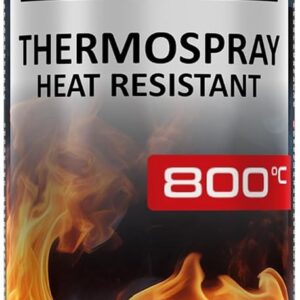 Thermolack Spray Ofenlack Auspufflack Hitzebeständiger Lack Ofenfarbe 800°C div. Farben (Schwarz)