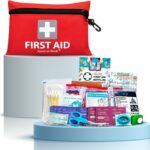 General Medi Erste Hilfe Set - 92-teiliges Premium Erste-Hilfe-Set für Haus, Auto, Reise, Büro, Sport, Wandern, Camping, Rettung (Rot)