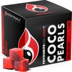 COCOPEARL Kokos Kohle, 100% Natürliche Kokosnuss Kohle, Brenndauer Bis 90 min, Kein Geschmack Naturkohle, Ideal für BBQ und Grillkohle, Umweltfreundlich (Favorite26, 1kg - 26mm)