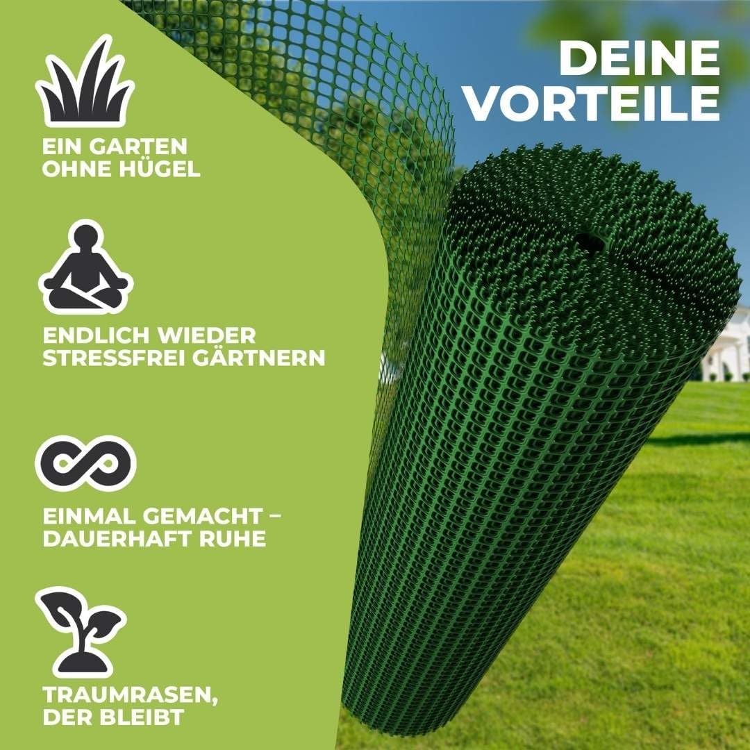 Florade Premium Maulwurfgitter | Grün | 270/m² | Effektiver Schutz für den Garten | Robust, langlebig, leicht anzuwenden | Maulwurfshügel verhindern – Bild 2