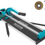 VEVOR 600mm Fliesenschneider Doppelschienen und Halterungen Manueller Fliesenschneider 3/5 in Kappe mit Präzisionslaser Manuelle Fliesenschneider-Werkzeuge zum Präzisionsschneiden (600mm)