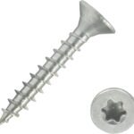 500 Stück Edelstahl-Schrauben 4x25 mm Vollgewinde Torx - Spanplattenschrauben mit Senkkopf - Holzschrauben/Holzbauschrauben - Werkstoff A2 VA V2A - Edelstahlschrauben/Universalschrauben TX20
