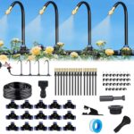 Automatisches Bewässerungssystem Garten 360 ° Automatische Bewässerung Schlauch, Nebelbewässerungskit, Einstellbare Düse, für Pflanzenbewässerung Garten und Balkontopfpflanzen im Freien (15M)