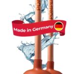NEU: Pömpel Set, Pümpel, Saugglocke Abfluss, Plunger - 110 + 140mm - Der Klassiker für Abflussfrei darf in keinem Haushalt fehlen I als Pömpel Wc I Handwerksqualität Made in Germany aquabook