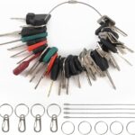 55 Stück Baumaschinen Schlüssel Set Universeller Zündschlüssel mit Haken und Öse Zündschlüssel Ersatz Set Hervorragende Qualität Bagger Schlüssel für Maschinen Anlagen Bagger Traktor Motorrad
