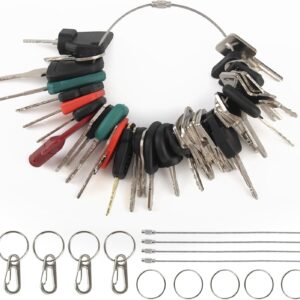 55 Stück Baumaschinen Schlüssel Set Universeller Zündschlüssel mit Haken und Öse Zündschlüssel Ersatz Set Hervorragende Qualität Bagger Schlüssel für Maschinen Anlagen Bagger Traktor Motorrad