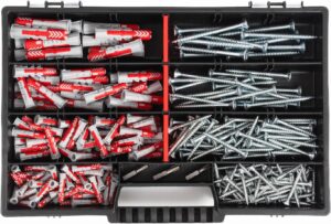 Gramsch Befestigungssortiment Fischer DuoPower Dübel + Torx Schrauben + Bits 277 TEILIG 5x25 6x30 8x40 10x50 mm Sortiment