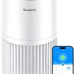 GoveeLife Mini-Luftreiniger fürs Schlafzimmer, intellig. HEPA-Filter mit Alexa-App-Steuerung gegen Tierhaare, Gerüche, Pollen, Rauch, Tragb. Luftreiniger mit 3 Geschwindigkeiten, 2 Modi, Timer, Aromen