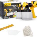 WAGNER Farbsprühsystem W 590 FLEXiO für Wand- und Latexfarben, Lacke & Lasuren im Innen- & Außenbereich, 15 m²-6 min, Behälter 1300 ml/800 ml, 630 W