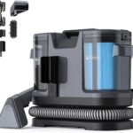 Lubluelu Nasssauger Polsterreiniger Gerät, 600 W - 15 kPa Teppichreiniger Waschsauger, tragbares Teppich-Reinigungsgerät mit Selbstreinigung und langem Schlauch für Teppiche, Sofas & Auto-Innenräume