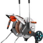 Gardena CleverRoll M Easy Metall Set: Schlauchwagen mit 60 m Kapazität, sehr standfest, stabile Schlauchführung, inkl. 25m Schlauch (18547-20)
