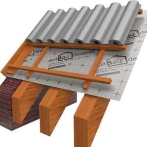 Unterspannbahn deventt 150 cm x 50 m = 75 m² Dachbahn Verlegebahn Ausbau Unterspannbahn Dach Schalungsbahn