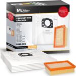 McFilter I 10 Staubsaugerbeutel + 1 Filter kompatibel mit Kärcher WD4 P S V-20/5/22, WD5 P V-25/5/22, WD6 P S V-30/6/22/T, MV4, MV5, MV6 Alternative für Kärcher KFI 487 wie KFI 4410