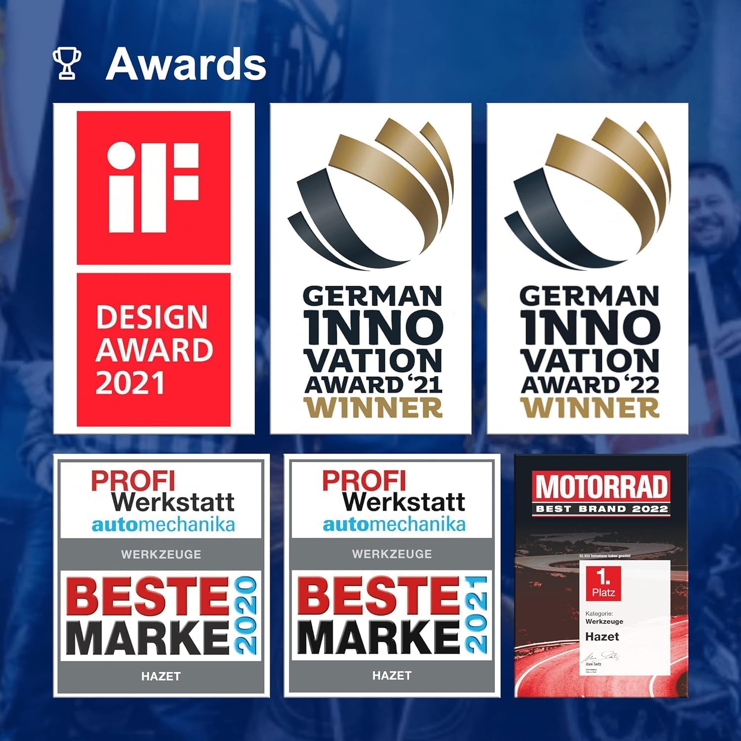 HAZET Winkel-Schraubendreher-Satz 829KK/7 I 7-teiliges Werkzeug-Set, Abtrieb: Innen-Sechskant, ergonomischer HAZET 1-Komponenten-T-Griff, mit Kugelkopf für Handbetätigung – Bild 4