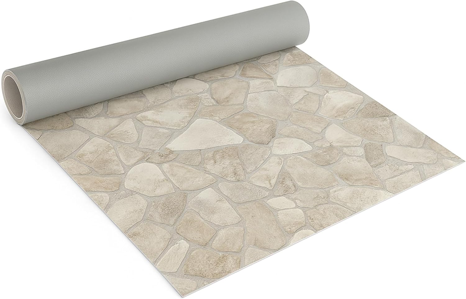 CV Bodenbelag Marlow Stein Optik, 300x200 cm, pflegeleichter PVC Vinylboden, Meterware für Küche und Wohnzimmer