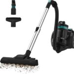 Cecotec Beutelloser Bodenstaubsauger Conga Rockstar Cyclonic Plus. 800W, Große Kapazität 2L Behälter, HEPA-Filter, Inklusive einstellbarem Teleskopmetallrohr und Zubehör für Möbel und Ecken