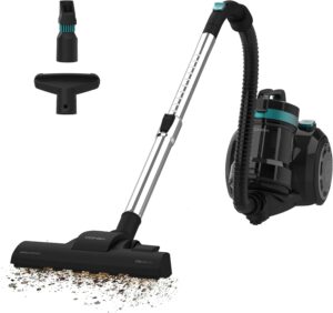 Cecotec Beutelloser Bodenstaubsauger Conga Rockstar Cyclonic Plus. 800W, Große Kapazität 2L Behälter, HEPA-Filter, Inklusive einstellbarem Teleskopmetallrohr und Zubehör für Möbel und Ecken