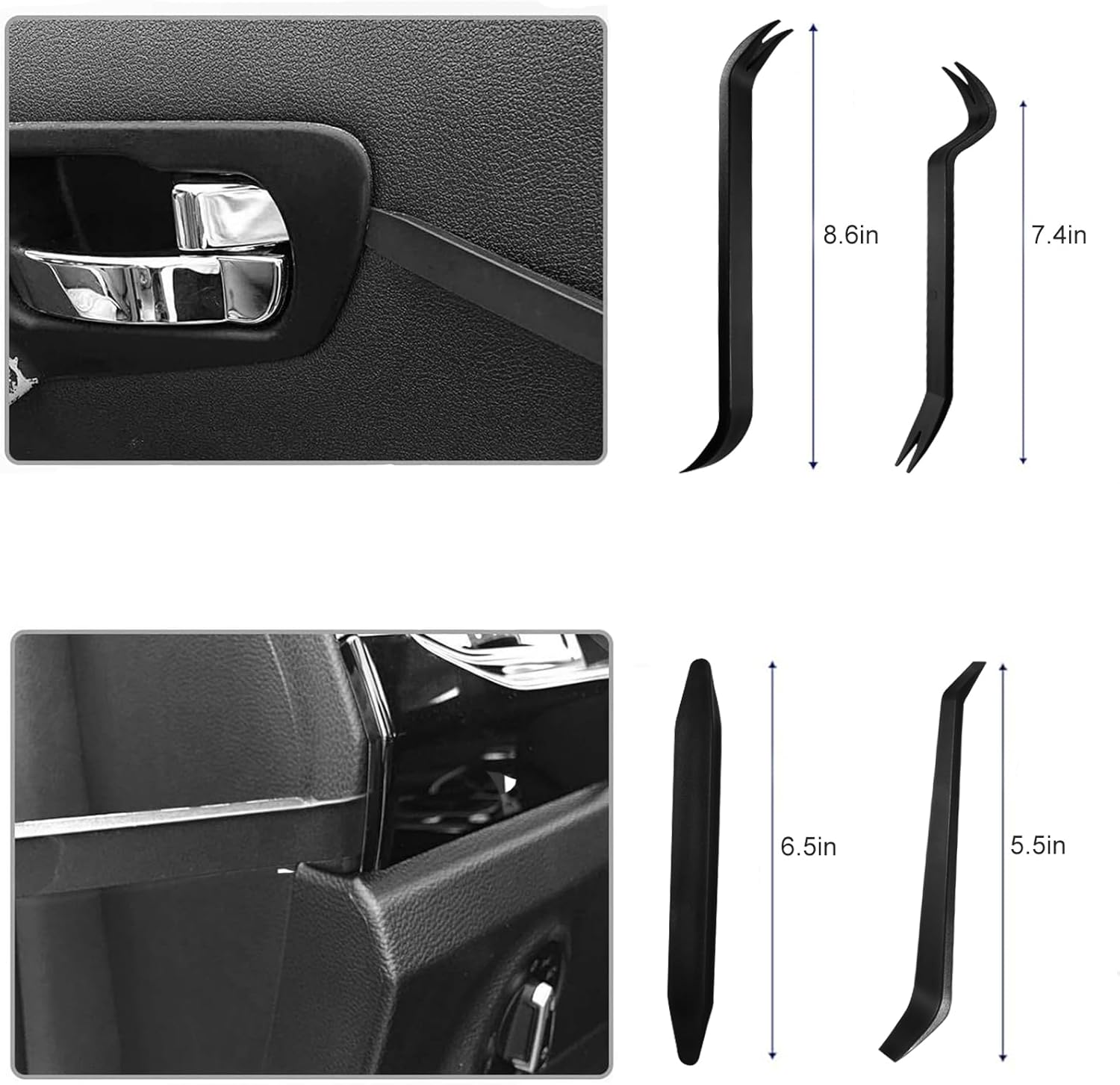 Auto Demontage Werkzeuge Zierleistenkeile 24 Stück Hebelwerkzeug Auto Innenraumverkleidungen Demontage Metall Plastikkeile KFZ Demontage Werkzeug Car Panel Removal Tool Autotürverkleidungen – Bild 3