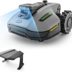 MAMMOTION YUKA mini 2 500 Mähroboter ohne Begrenzungskabel mit Garage, Empf. 500 m², Kein RTK, Kein Signalabbruch, KI TrueVision-Navigation, Auto-Mehrzonen-Kartierung, DropMow, 45% Steigung,4.5Ah-Akku