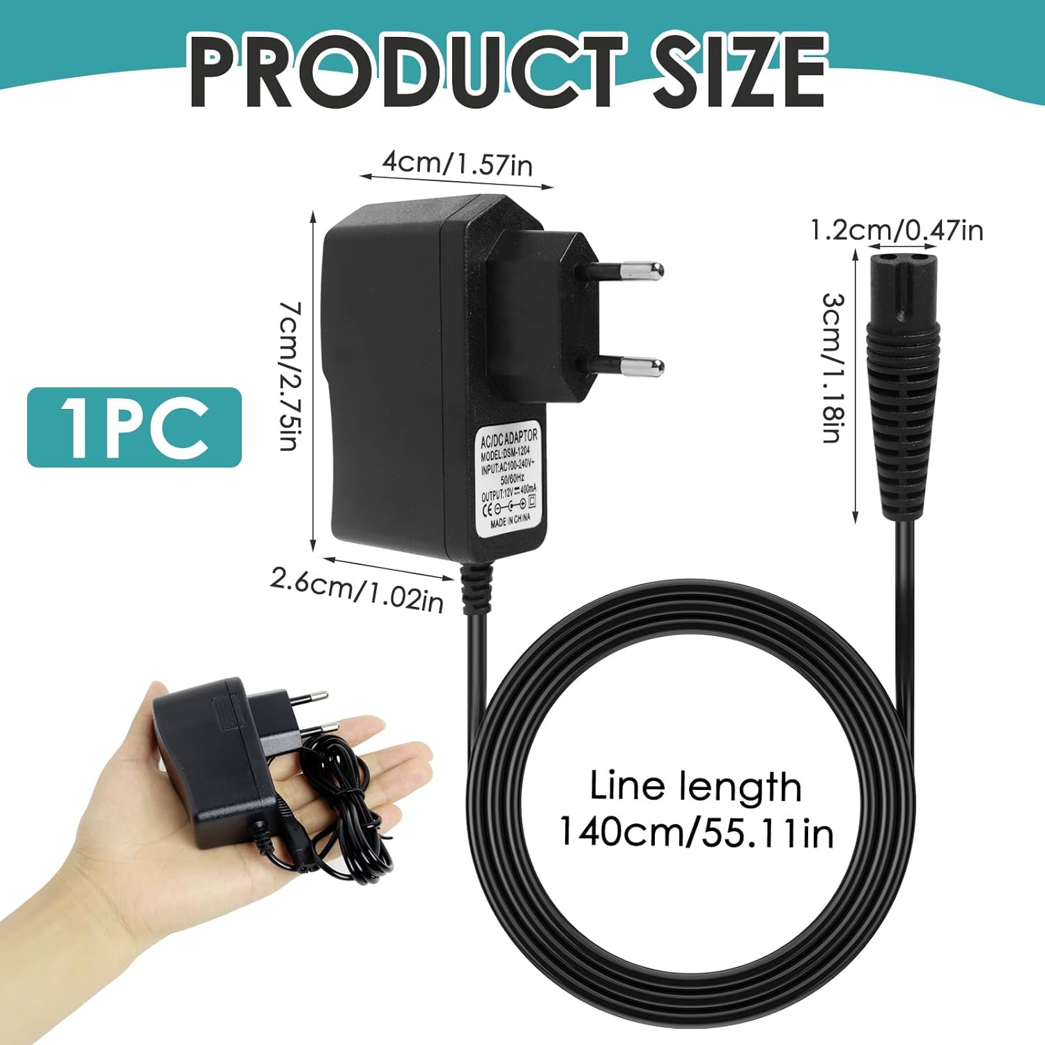 Ersatz-Ladegerät DC 5,5 V, kompatibel mit Kärcher Fensterreiniger KV4, WV1, WV2, WV45, WV5, WV52, WV55 und mehr, Sicherheit und Langlebigkeit – Bild 2