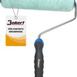 Farbroller 25cm - streifenfreier Farbauftrag ohne Spritzen - Profi Farbwalze für Wand & Decke - Mikrofaser Malerrolle mit 15mm Florhöhe