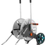 Gardena CleverRoll M Metall: Schlauchwagen mit bis zu 60 m Kapazität, besonders standfest, stabile Schlauchführung, Nachtropfstopp (18541-20)