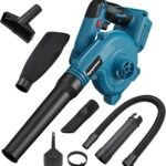 Akku Laubbläser für Bosch Professional 18V System Akku, 2-in-1 Elektrischer Hand-Laubbläser Gebläse und Staubsauger Geeignet für Räumen von Einfahrten, Terrassen und Schneeräumung...(Ohne Batterien)