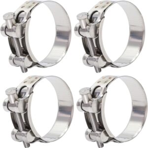 6 Stück Gelenkbolzenschellen Edelstahl Schlauchschellen Starke Schlauchklemme Spannbereich 36-39mm, Bandbreite 20mm