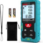 Laser Entfernungsmesser Hohe Genauigkeit, 50 m, Kiprim LD50E, Laser-Maßband, Compaktes Laser-Messgerät mit Größerem Hintergrundbeleuchtetem LCD-Display, ft/m/in-Umschaltung, Wasserwaage