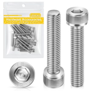 M5*30mm Zylinderschrauben mit Innensechskant 20 Stück,Caianwin DIN 912 Edelstahl（A2 V2A）Schrauben für Industriemaschinen,Kraftfahrzeuge,Bauwesen