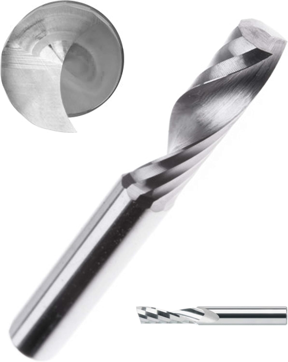 VHM Einzahnfräser Spiralfräser Holzfräser Einschneidig - Ø 4mm, für Holz und Kunststoff