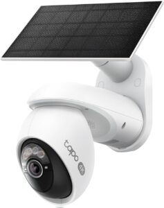Tapo C660 KIT 4K 360° Solar Überwachungskamera Außen, Akku 10000 mAh, Farbnachtsicht, Dual-Band WLAN, KI-Erkennung, Licht & Ton Alarm, Lokale Speicherung über microSD oder Tapo H500