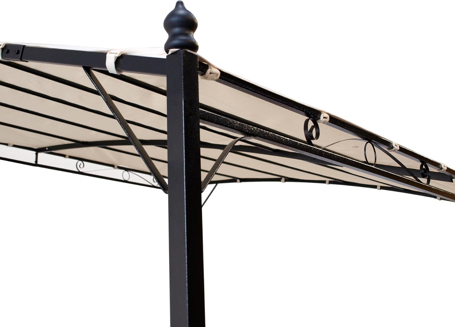 DEGAMO Ersatz Dachplane für Anbaupavillon Mantova 300x250cm, wasserdicht Ecru – Bild 4