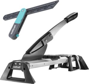 wolfcraft Projekt-Set „Winkel übertragen und Laminat schneiden“ I 8658000 I 2 praktische Helfer beim Verlegen von Vinyl und Laminat I inkl. VLC 800