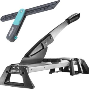 wolfcraft Projekt-Set „Winkel übertragen und Laminat schneiden“ I 8658000 I 2 praktische Helfer beim Verlegen von Vinyl und Laminat I inkl. VLC 800