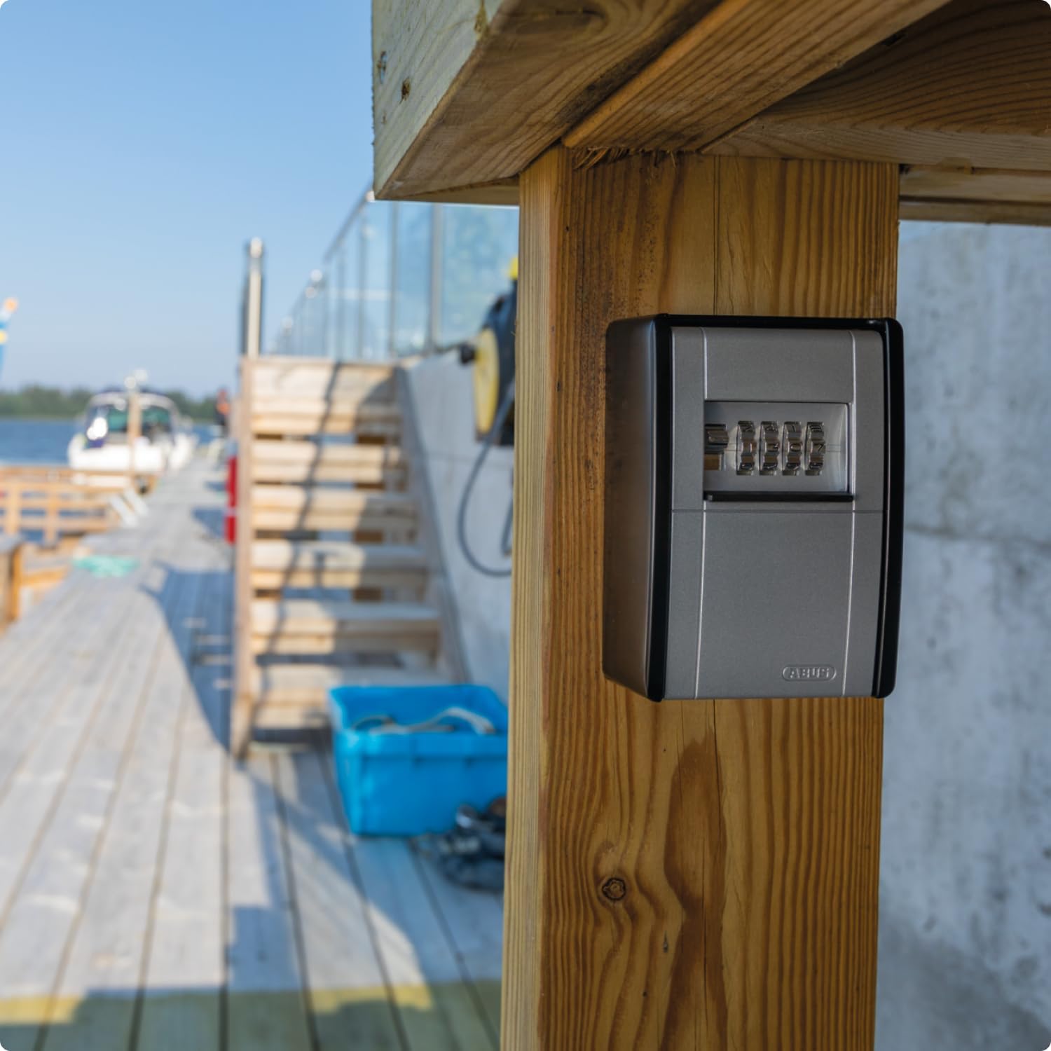 ABUS KeyGarage 787 - Schlüsselbox zur Wandmontage - für Schlüssel oder kleine Wertgegenstände - 46331 - Schwarz-Silber – Bild 5