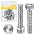 M6*35mm Zylinderschrauben mit Innensechskant 20 Stück,Caianwin DIN 912 Edelstahl（A2 V2A）Schrauben für Industriemaschinen,Kraftfahrzeuge,Bauwesen