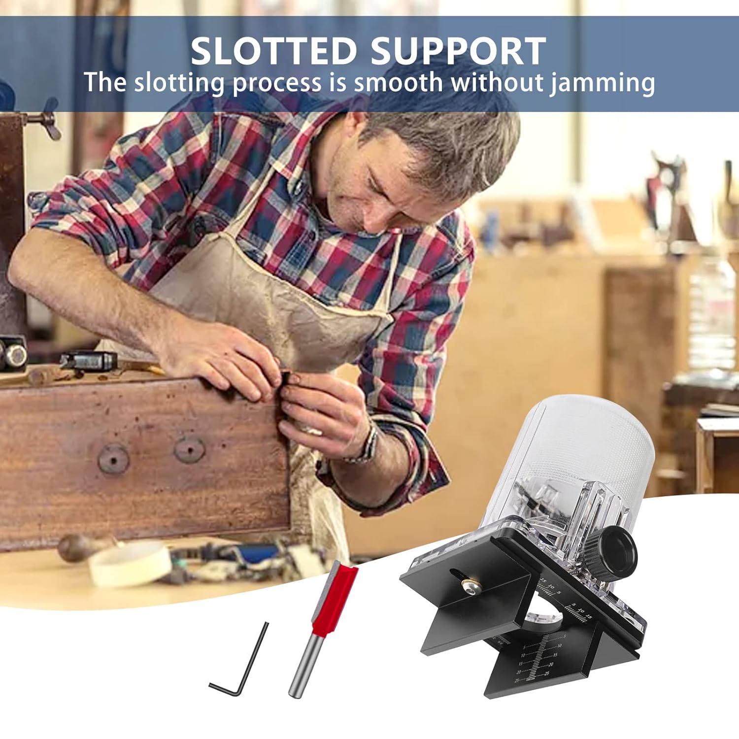 Holzfräser Werkzeug Schlitzhalterung 2 in 1 Verbinder 65 mm Holzschneider Maschine Fräser Holzbearbeitungswerkzeuge Schlitzzubehör – Bild 5