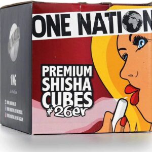 One Nation Shisha Kohle Naturkohle 1kg bis zu 120 Minuten Brenndauer