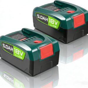 18V 5.0Ah Ersatzakku Kompatibel mit Bosch PBA PSB PSR Home & Garden, 5000mAh Lithium Akku für Gloria Akku Werkzeuge, Hochkapazität Ersatzbatterie für Bosch 18V Elektrowerkzeuge（2er Pack）