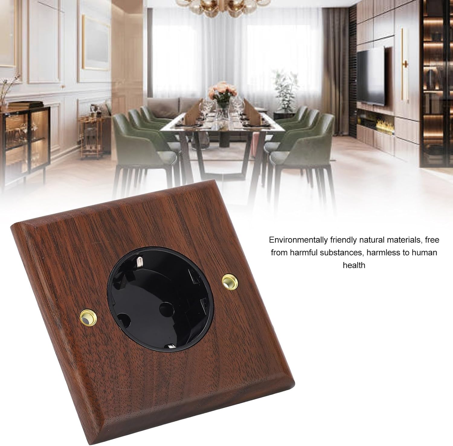 EU-Standard-Steckdose, 16 A, 250 V, Retro-Elektro-Wand-Lichtschalter, Steckdosenleiste – Bild 5