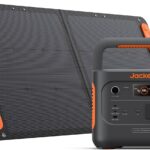 Jackery Solargenerator 1000 v2 mit 100W Solarpanel, 1070Wh LiFePO4 Tragbare Powerstation, 1500W AC/100W USB-C Ausgang, 1 Std. Schnellladung für Outdoor, Off-Grid, RV, Notfall