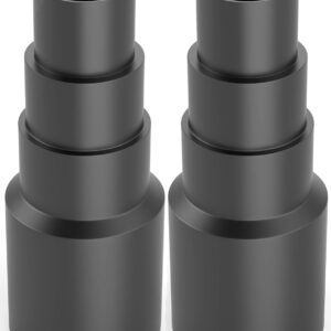 2 Stück Schlauchadapter universal - Staubsaugeradapter - Schlauch Reduzierstück für z.B: Bosch, Makita, Kärcher - Für Anschluß an Staubsaugerschlauch, Polyvinylchlorid (PVC)